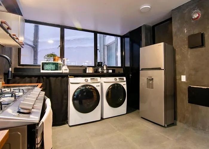Beautiful Curated And Designed Flat Great Balcony Apartment Mexico City