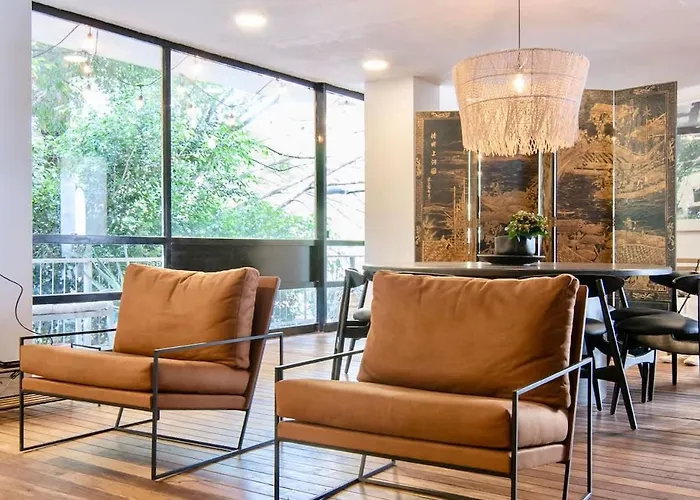 Beautiful Curated And Designed Flat Great Balcony * Mexico City