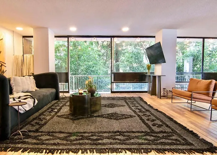 Beautiful Curated And Designed Flat Great Balcony * Mexico City